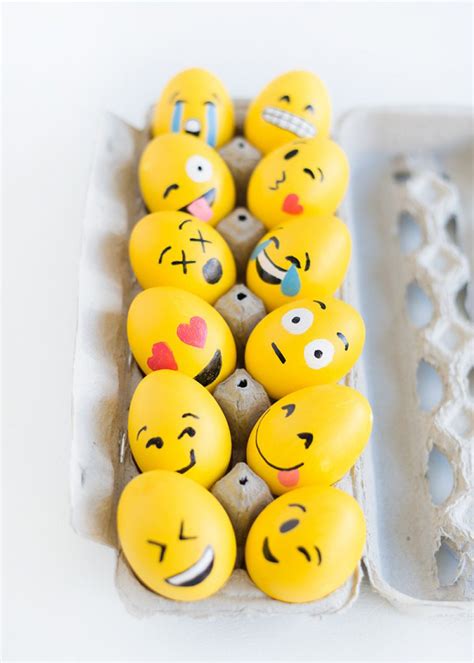 Cute Ways To Diy Emoji Easter Eggs House Design And Decor