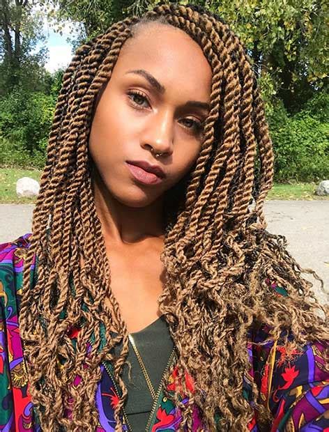 23 Hot Marley Twist Hairstyles to Try Right Now | Page 2 ...
