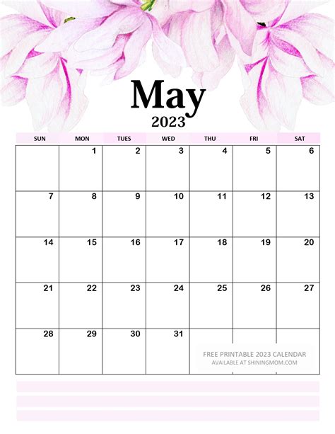 May 2023 Printable Calendar Pdf Get Your Hands On Amazing Free