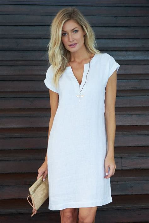 Dori White Linen Dress In 2020 White Linen Dresses White Dress Dresses