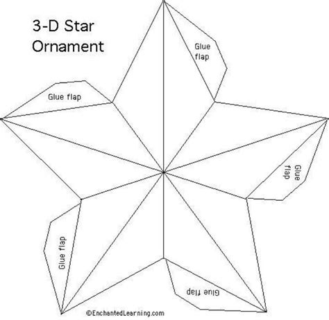 Pin By Selma Johannesen On Crafts Star Template Ornament Template