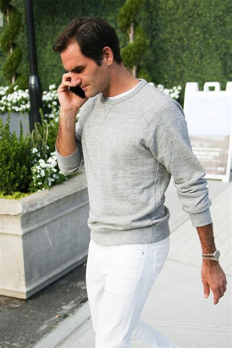 Gray Suit Black Suits Roger Federer Best Dressed Man Well Dressed