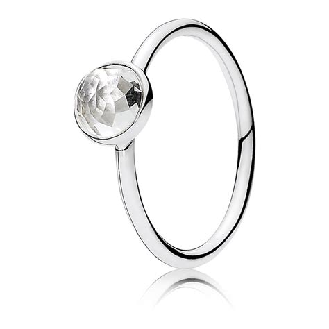Pandora April Droplet Birthstone Ring Jewellery From Francis And Gaye