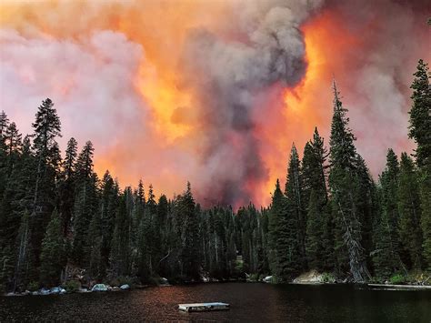 Helicopters Rescue 200 Trapped By Fast Moving Creek Fire In Sierra