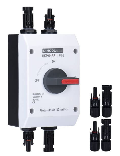 Buy Dihool Solar Pv Dc Isolator Switch 32a Dc 1200v Breaker Disconnect
