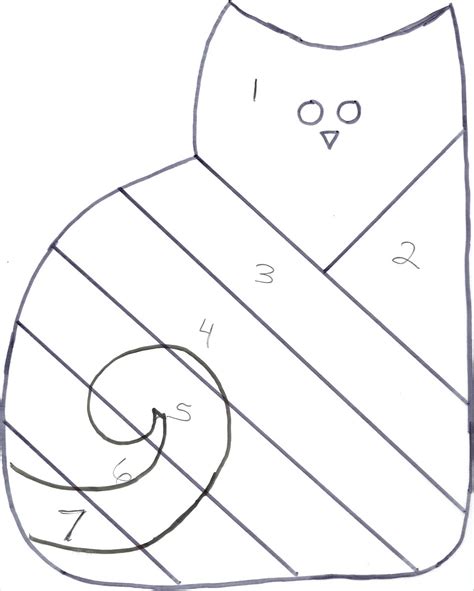 To sharpen your piecework skills.&lt;br /&gt; Bejeweledquilts by barb: Free Kitten Pattern