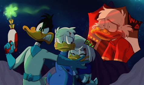 Daffy Saving Donald And Della Disney Crossovers Cartoon Crossovers