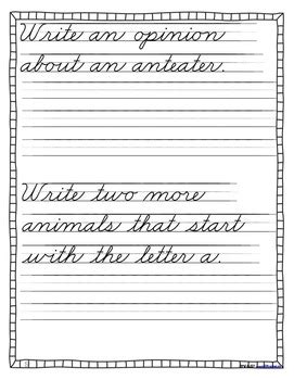 Benefits of handwriting practice include increased brain activation and improved performance across all academic subjects. Nonfiction Cursive Animal Handwriting Practice Book by ...