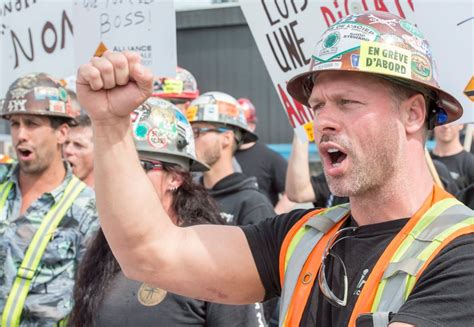 Nobody Is Winning Quebec Construction Projects Halt As Workers Stage