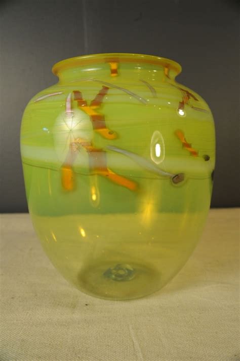 Sold Price Large Art Glass Vase Invalid Date Pdt