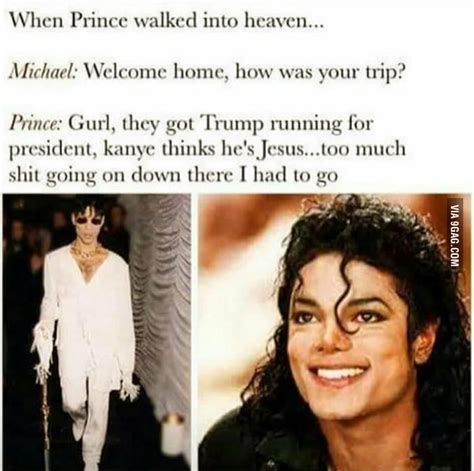 When Michael Jackson Meets Prince In Heaven 9gag