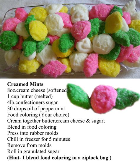 Cream Cheese Mints Cream Cheese Mints Sweets Recipes Food