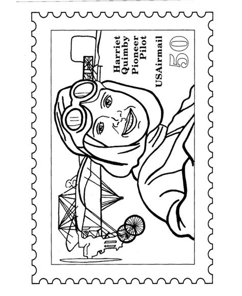 Post Office Stamp Coloring Pages Sketch Coloring Page