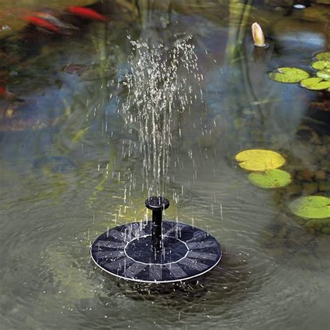 Serenity Self Contained Solar Powered Free Floating Water Fountain