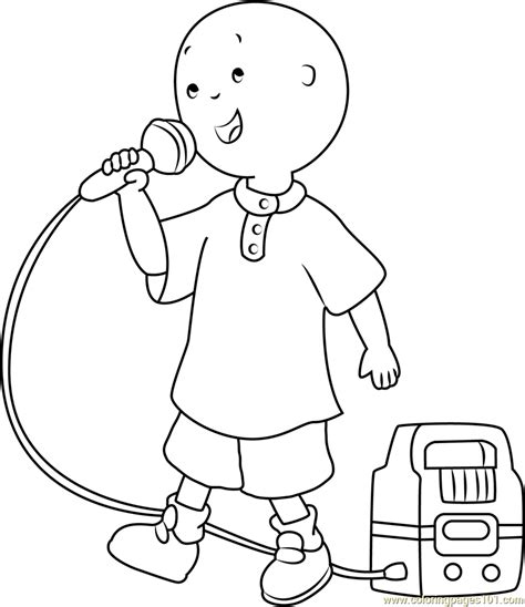 Find thousands of coloring pages in the coloring library. Caillou Singing Coloring Page for Kids - Free Caillou ...