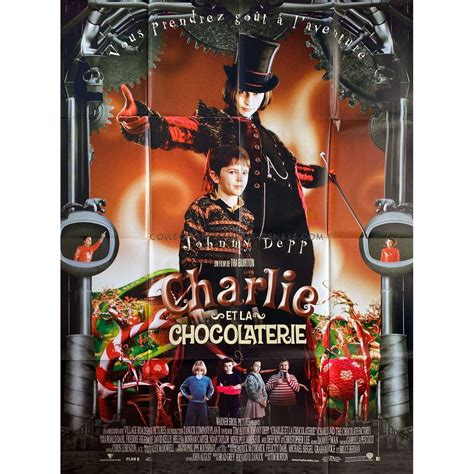 Affiche De Cinéma Française De Charlie Et La Chocolaterie 120x160 Cm