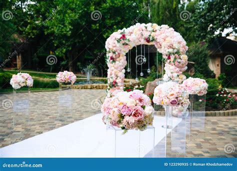 The Concept Of Wedding Decor Street Decoration Wedding Arch Is
