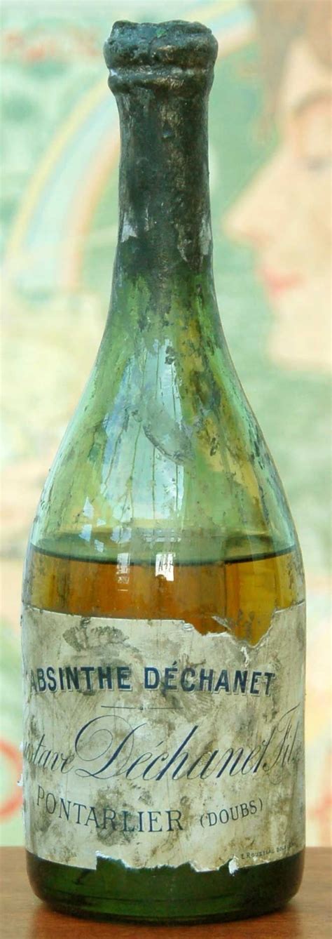 Vintage French Absinthe Dechanet Bottle With Images Absinthe