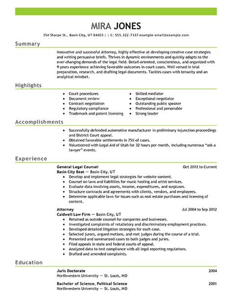 Lawyer cv skills section resume sample: Best Lawyer Resume Example From Professional Resume ...