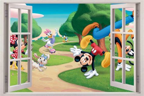 Download Mickey Mouse Clubhouse Window View Wallpaper