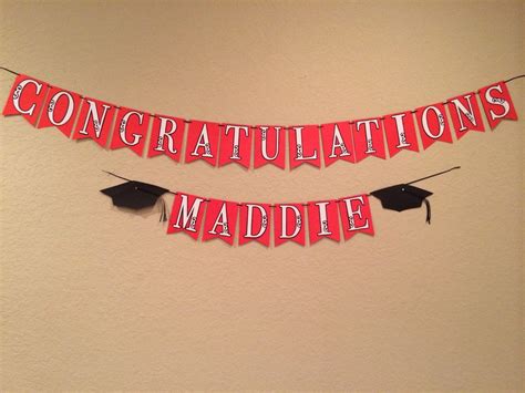 Graduation Banner Custom With Name Congratulations By