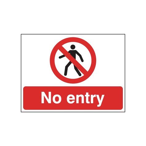 No Pedestrian Entry Signs No Pedestrian Entry Signage