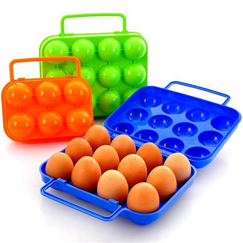 12 Pcs 6pcs Egg Cases For Out Door Picnic In Storage Boxes And Bins From