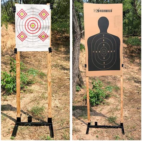 Highwild Adjustable Target Stand Base For Paper Shooting Targets