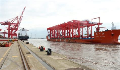 New Cranes Arrive At The Port Of Liverpool From China Liverpool