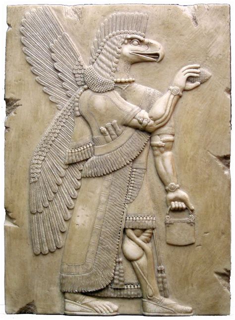 The Assyrian God Nisroch Was Depicted As An Eagle Headed Deity With