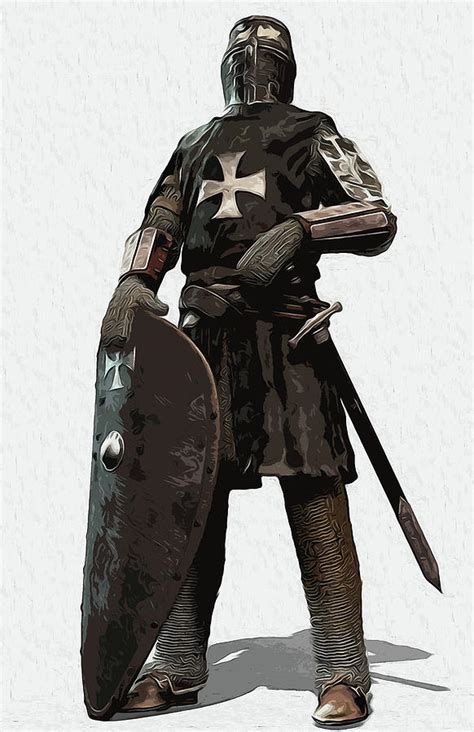 Medieval Warrior 06 Painting By Am Fineartprints Pixels