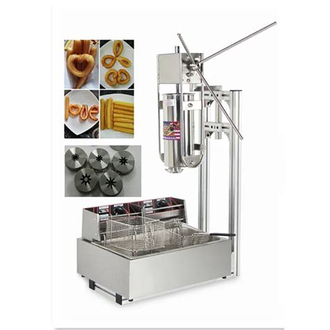 5l Stainless Steel Spanish Churro Maker Fried Dough Sticks Machine With