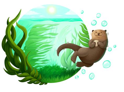 Otter Clipart Illustration Otter Illustration Transparent Free For