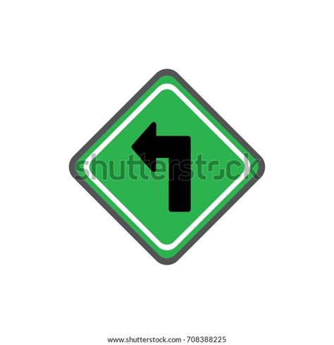 Left Traffic Sign Stock Vector Royalty Free 708388225 Shutterstock