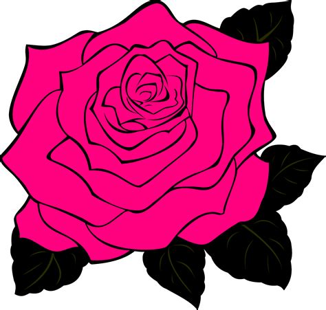 Pink Rose Clip Art Clipart Best