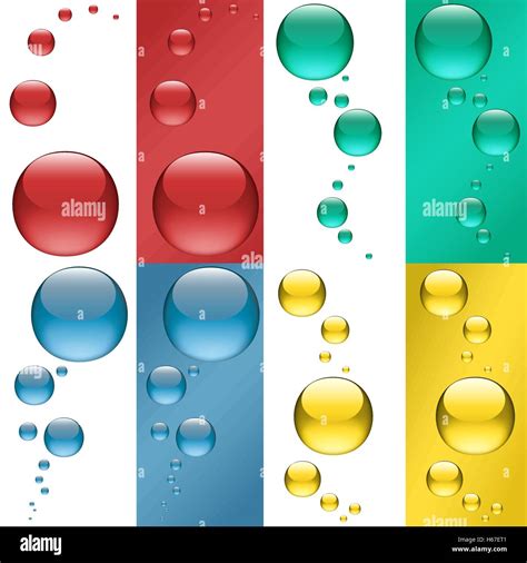 Colored Water Drops Stock Vector Image And Art Alamy