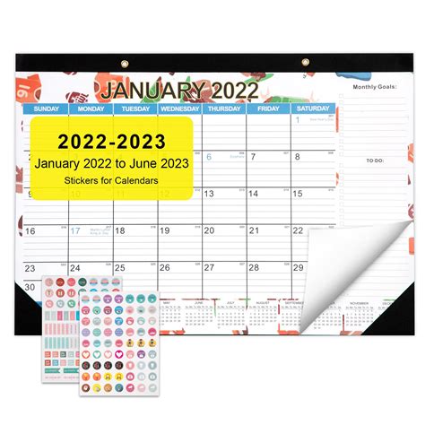 Buy Large Academic 2022 2023 Desk 18 Months Desk Pad 17 X 12