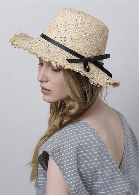 A Beautiful Boho Chic Straw Hat With Wide Brim This Hat Has A Delicate
