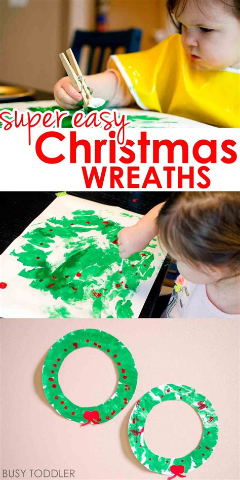 Easy Christmas Wreath Activity Busy Toddler Easy