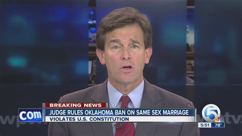 Judge Rules Oklahoma Ban On Same Sex Marriage Youtube