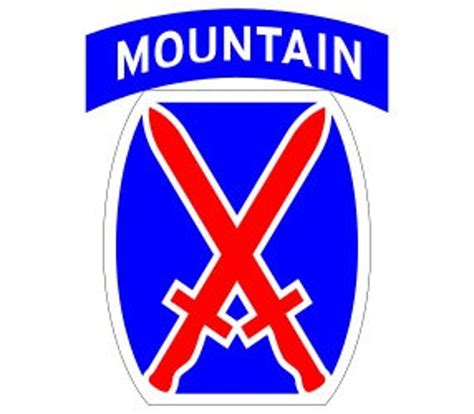 Us Army 10th Mountain Division Patch Vector Files Dxf Eps