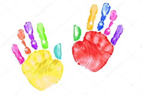 Colorful Child Hand Prints — Stock Photo © Tobkatrina 2269168
