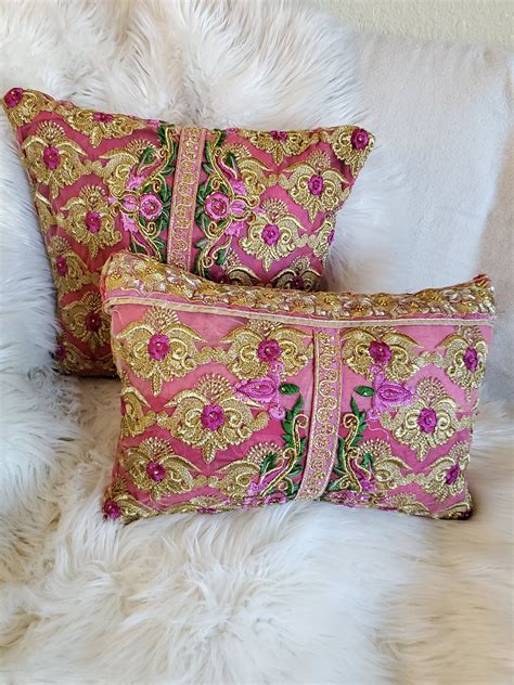 Decorative Pillow Vintage Decorative Cushion Boho Cushion Bohemian Home Décor Handmade