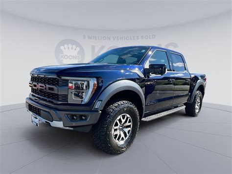 2022 Ford F 150 Raptor 3398 Miles Antimatter Blue Metallic Used Ford