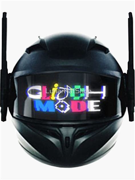 Nct Dream Glitch Mode Helmet Sticker For Sale By Lunarkatshop Redbubble