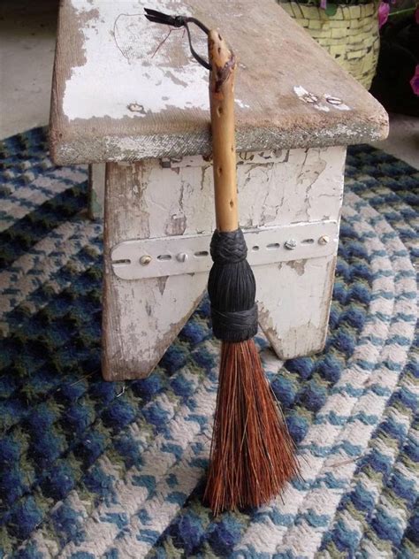 Rustic Primitive Vintage Hand Made Folk Art Wisk Broom Whisk Broom