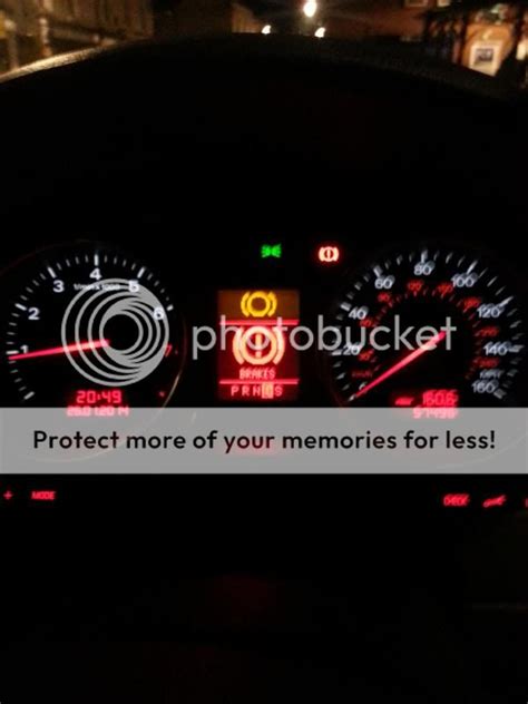 A4 Red Brakes And Yellow Brake Pad Warning Light Audi