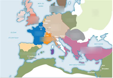 U3 Mapa De Europa En El Año 1000 Diagram Quizlet