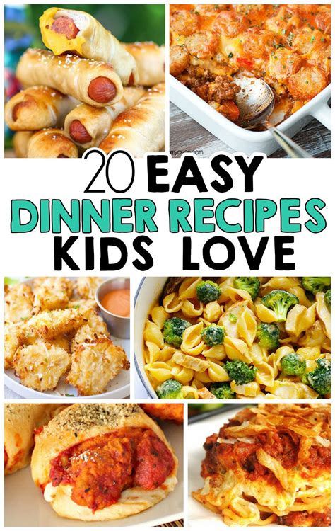 It gets even more difficult when you have a picky eater on your hands, which is where these easy family friendly dinner ideas come in. 20 Easy Dinner Recipes That Kids Love | Meals kids love ...
