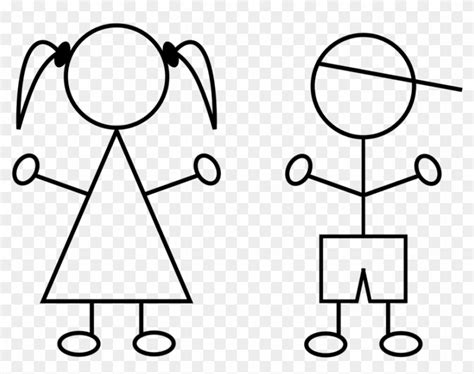 Marriage Kaleidoscope Cartoon Boy And Girl Stick Figures Free